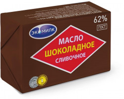 Масло слив Экомилк шоколадное 0.180х13 62%