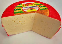 Сыр Сычужный продукт Российский Жинкина Крынка вес 3.0х1