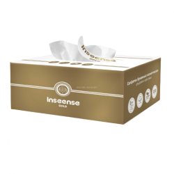 Салфетки бумажные белые Inseense 2 слоя 230шт (картонная коробка) (20)